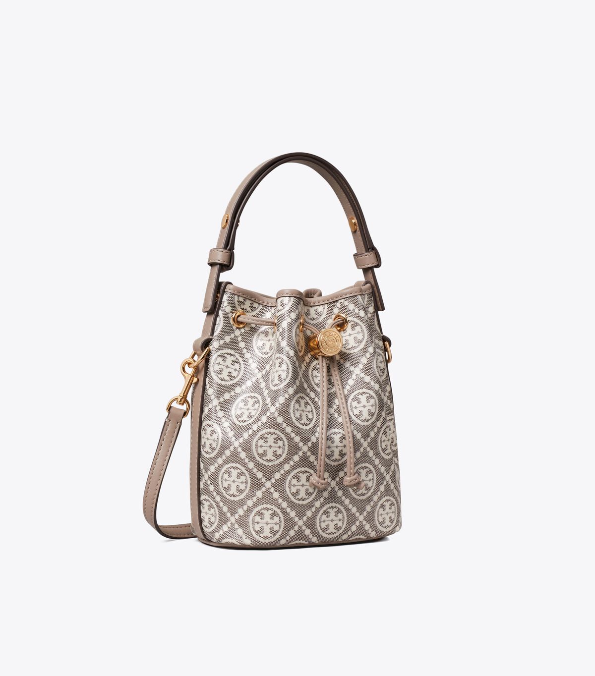 T Monogram Coated Jacquard Mini Bucket Bag tory burch t monogram coated jacquard mini bucket bag