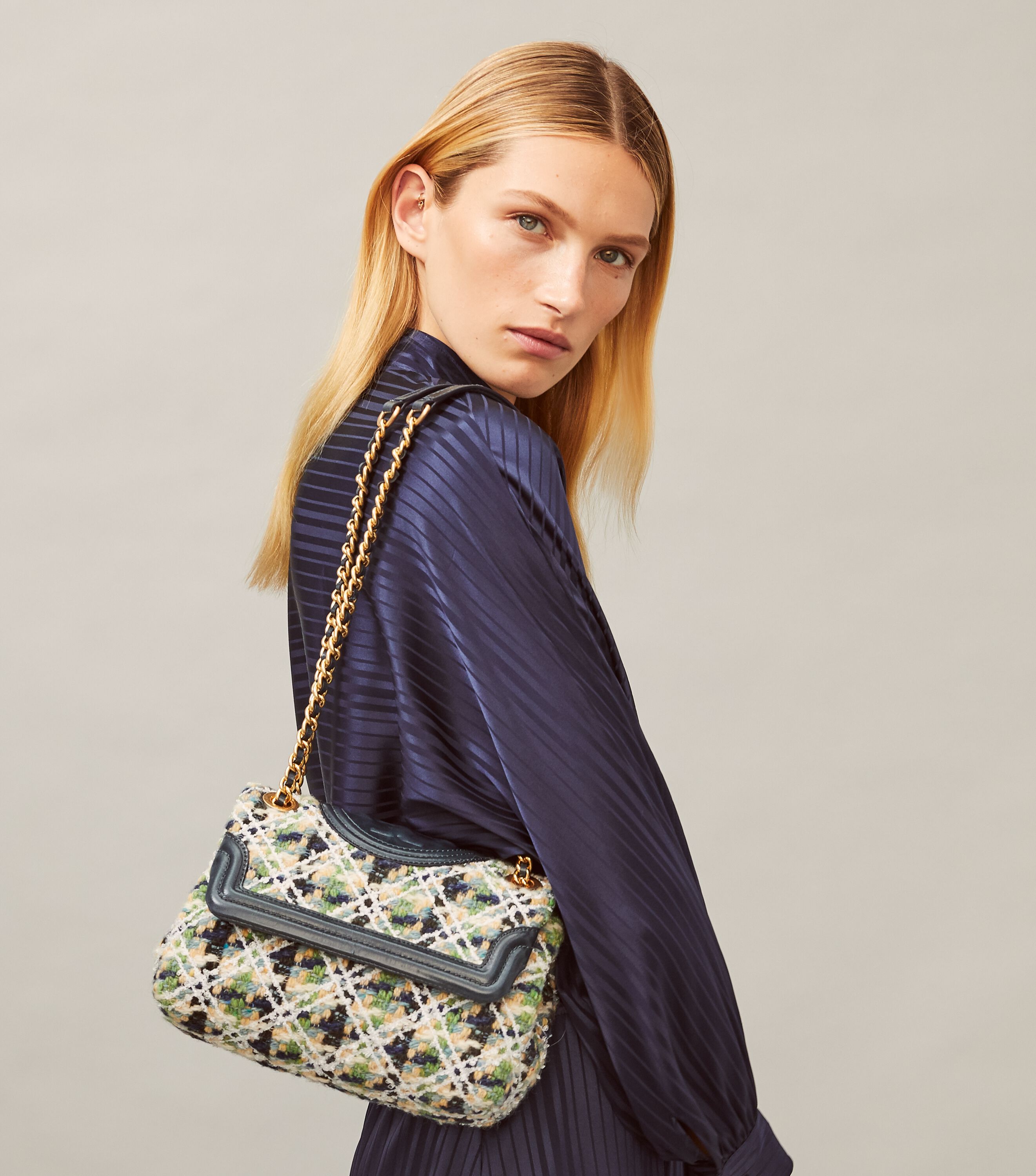 Tory burch tweed bag hot sale