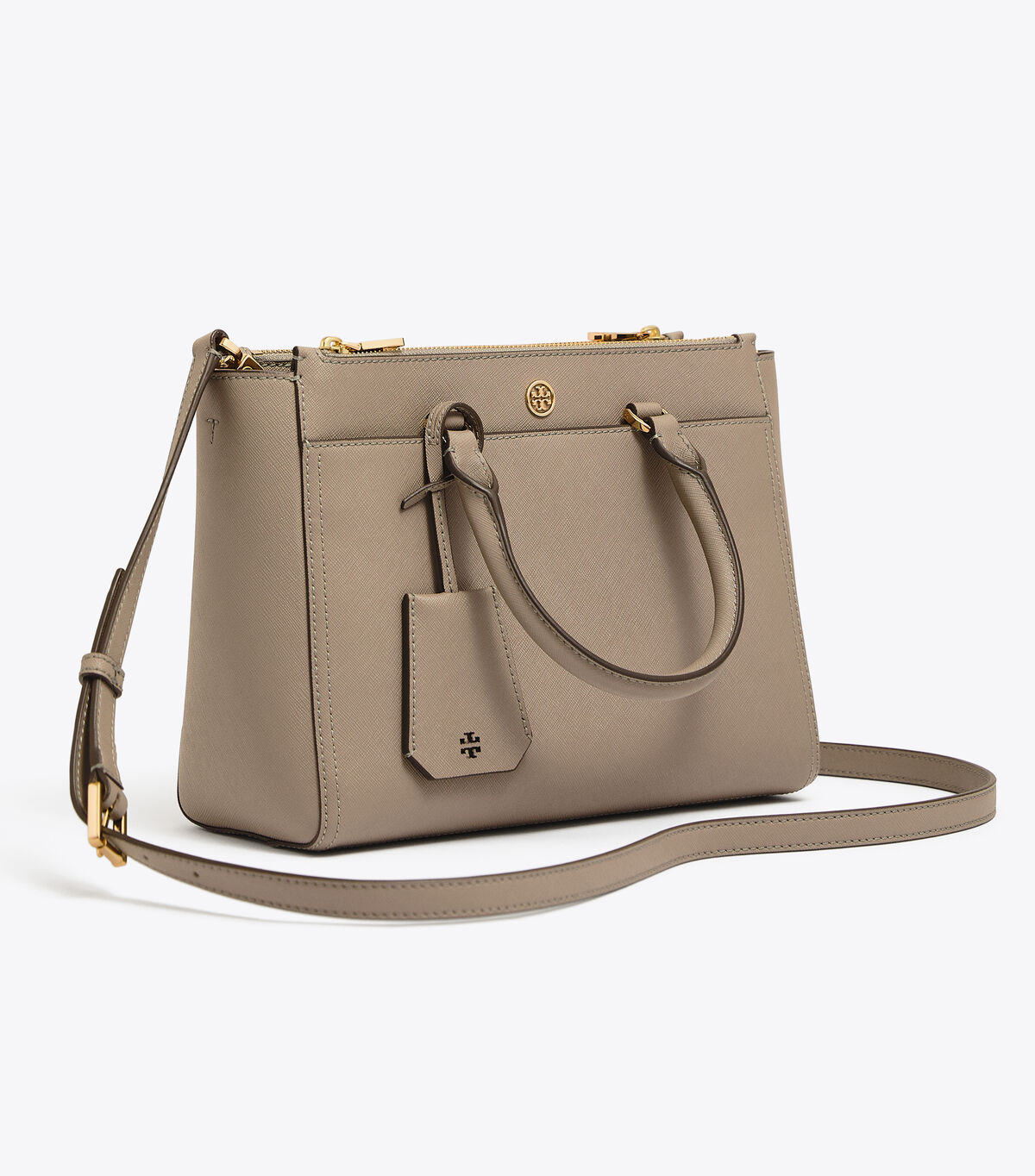 tory burch robinson small double zip tote