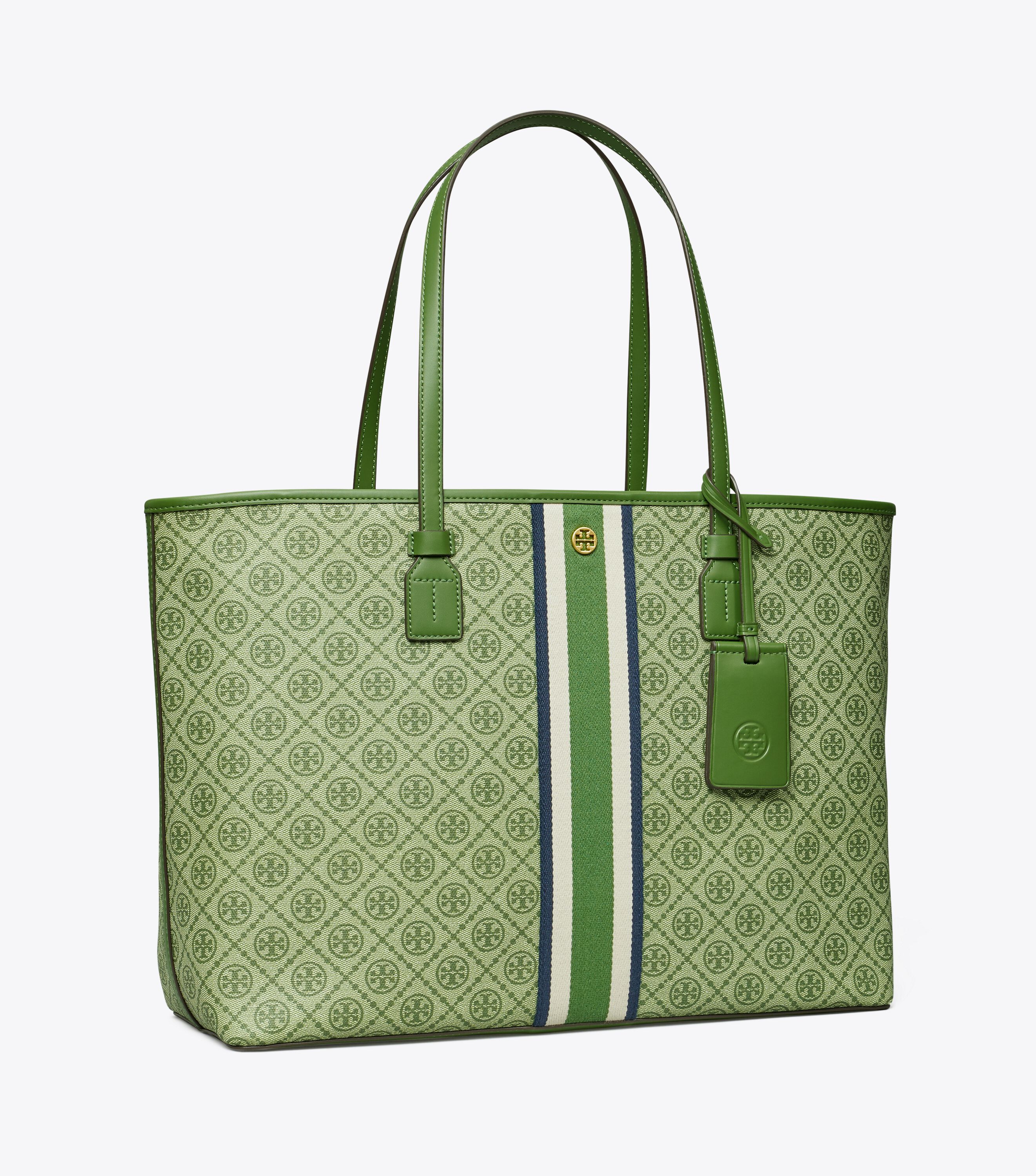 Coated Canvas Tote Bag, ARUGULA | Tory Burch KW