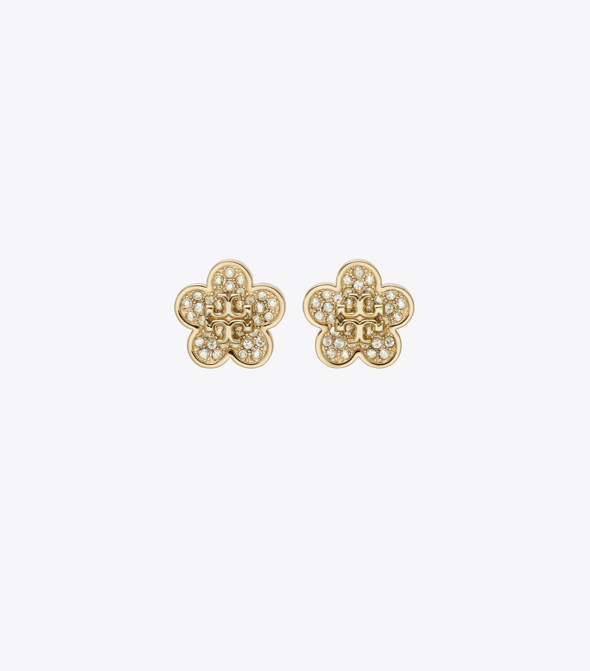 Forget Me Not Pave Stud Earrings tory burch forget me not pave stud earrings