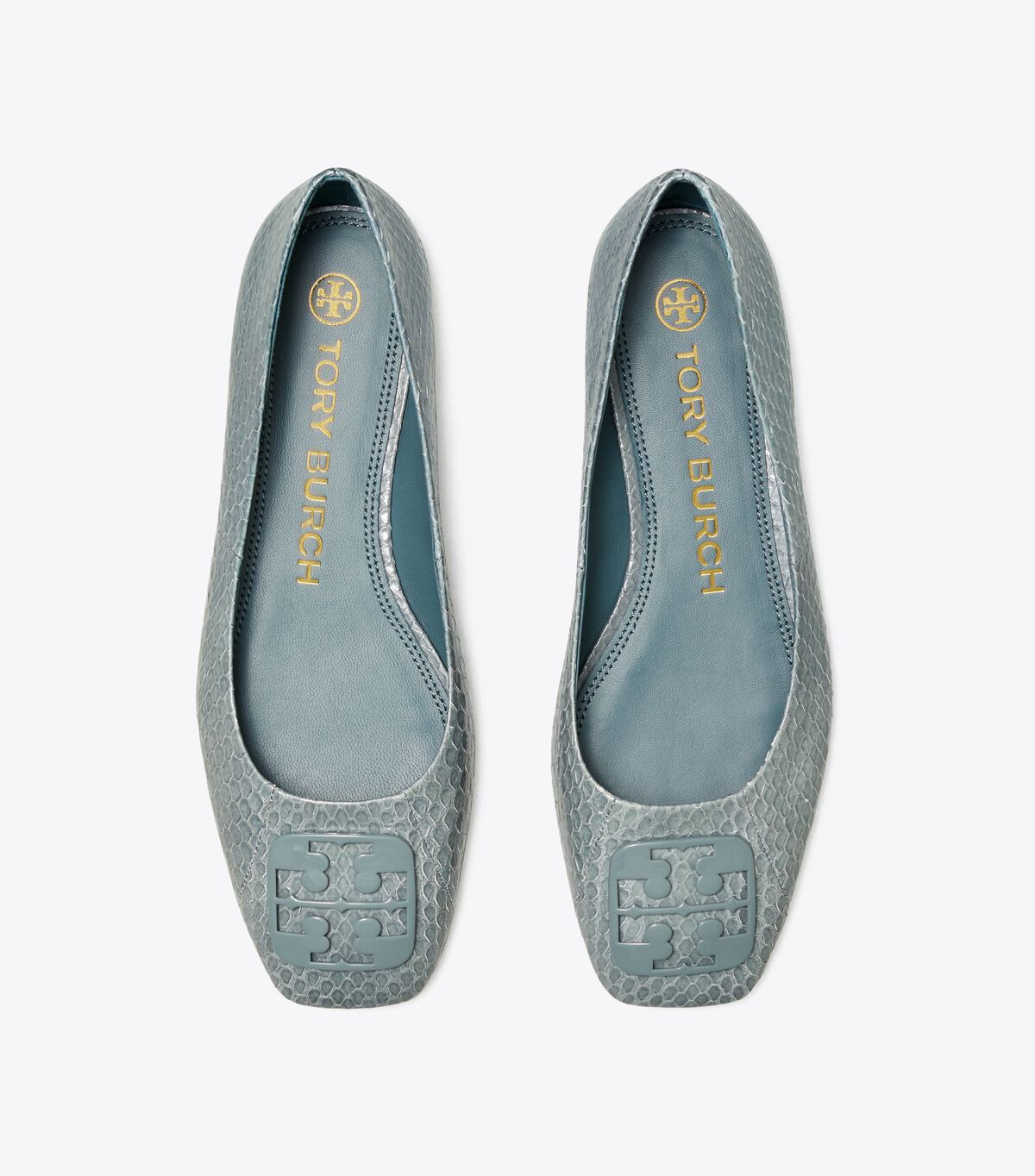 tory burch georgia snakeskin ballet flat