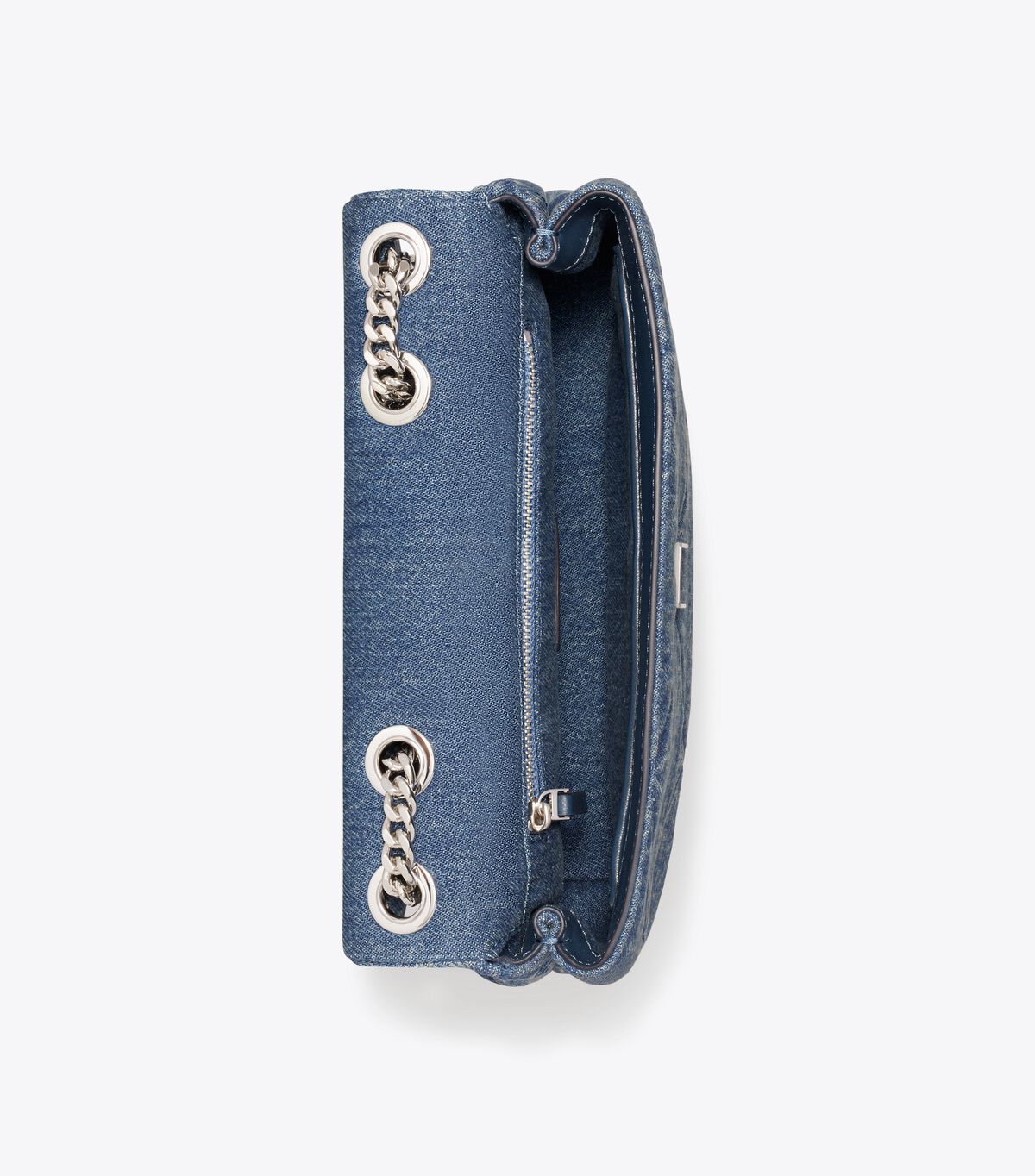 tory burch small kira diamond quilt denim shoulder bag