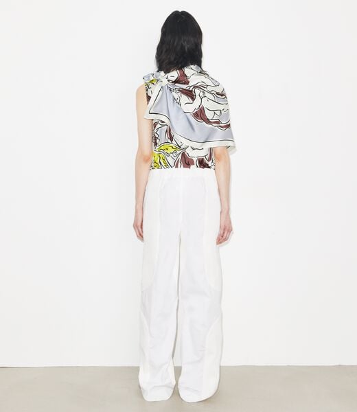 tory burch printed silk cape top