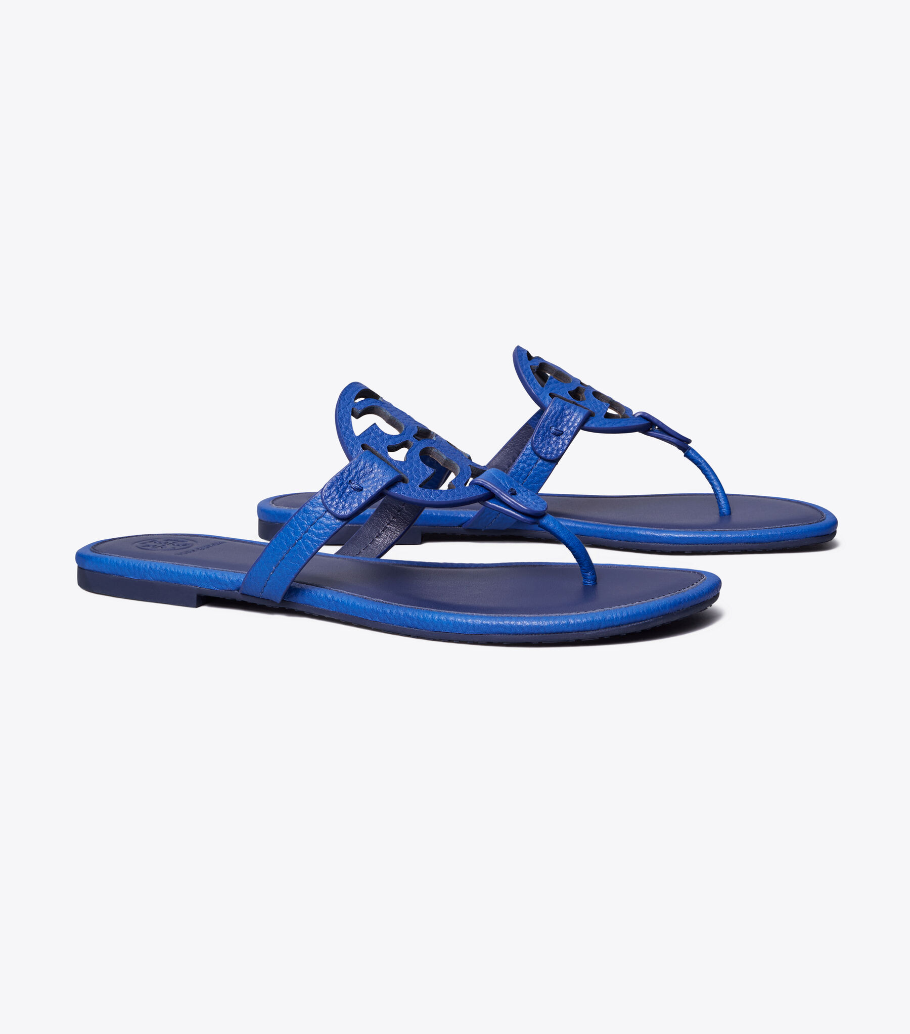 Miller Sandal, Tumbled Leather, Nautical Blue Royal Navy Tory