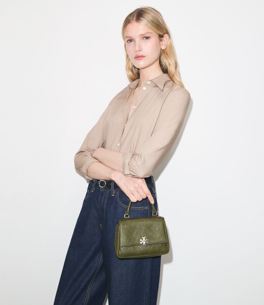tory burch mini charlie quilted top handle crossbody