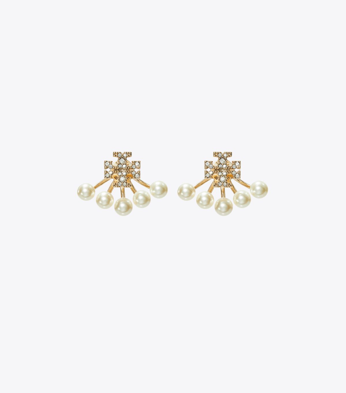 tory burch kira pearl front back earring