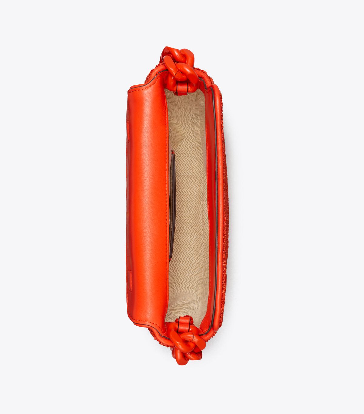 tory burch mini fleming soft raffia crescent