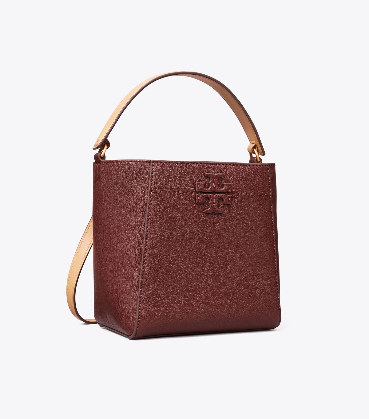 tory burch small mcgraw textured bucket bag