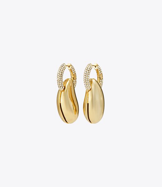 tory burch wave hoop earring
