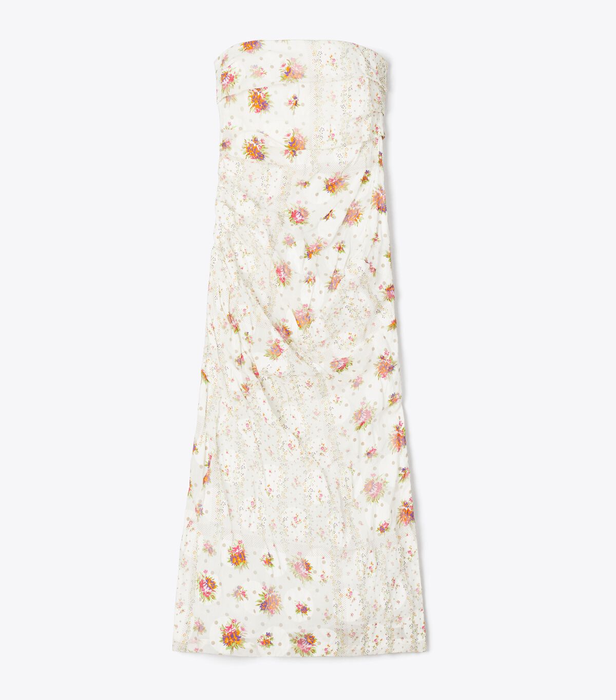 Strapless Cotton Jacquard Dress tory burch strapless cotton jacquard dress