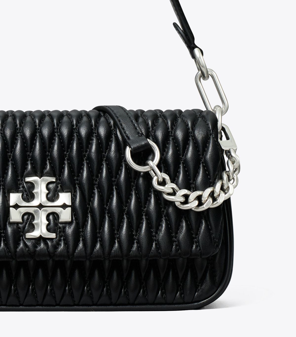 Kira Ruched Small Flap Shoulder Bag Handbags Tory Burch