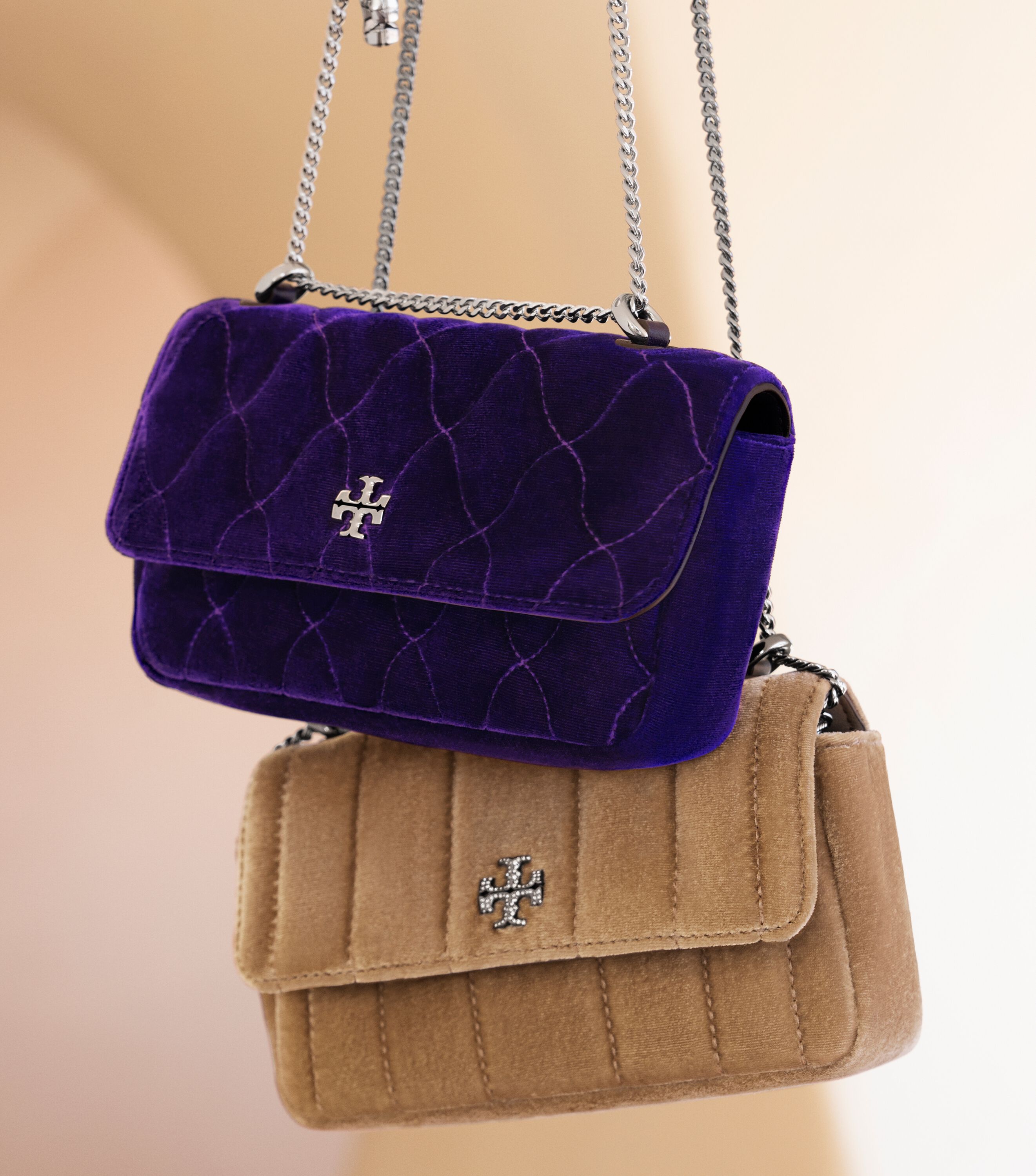 Tory Burch Mini Kira Velvet Flap Bag Tory Burch KW