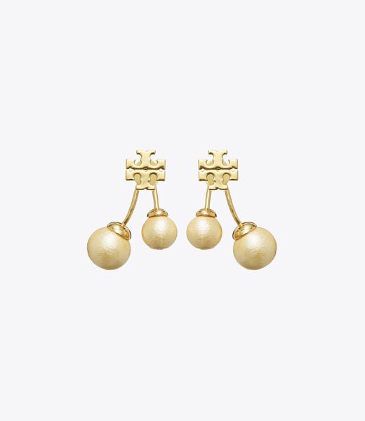 Kira Pearl Front-Back Earring
