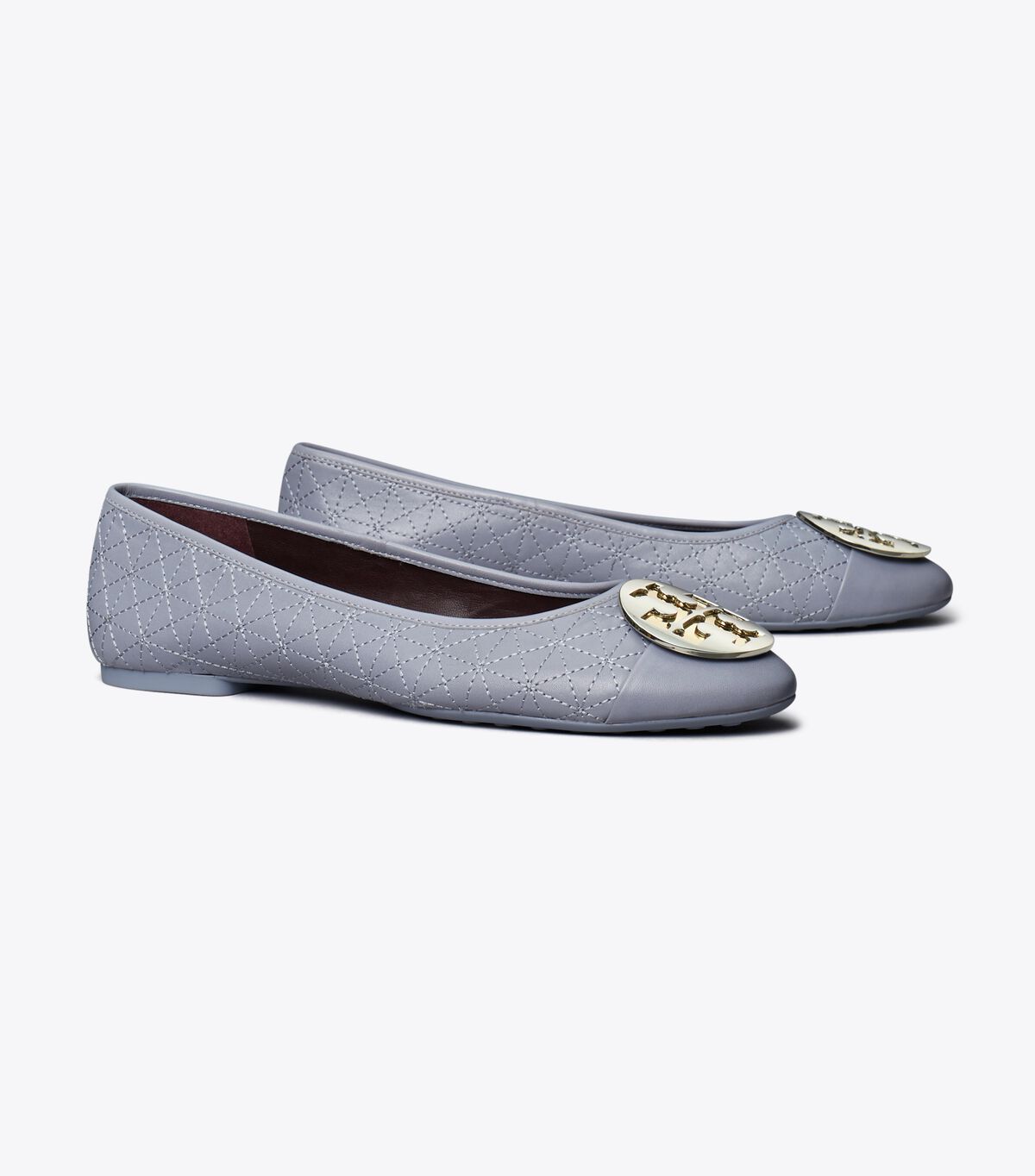 tory burch claire cap toe quilted ballet
