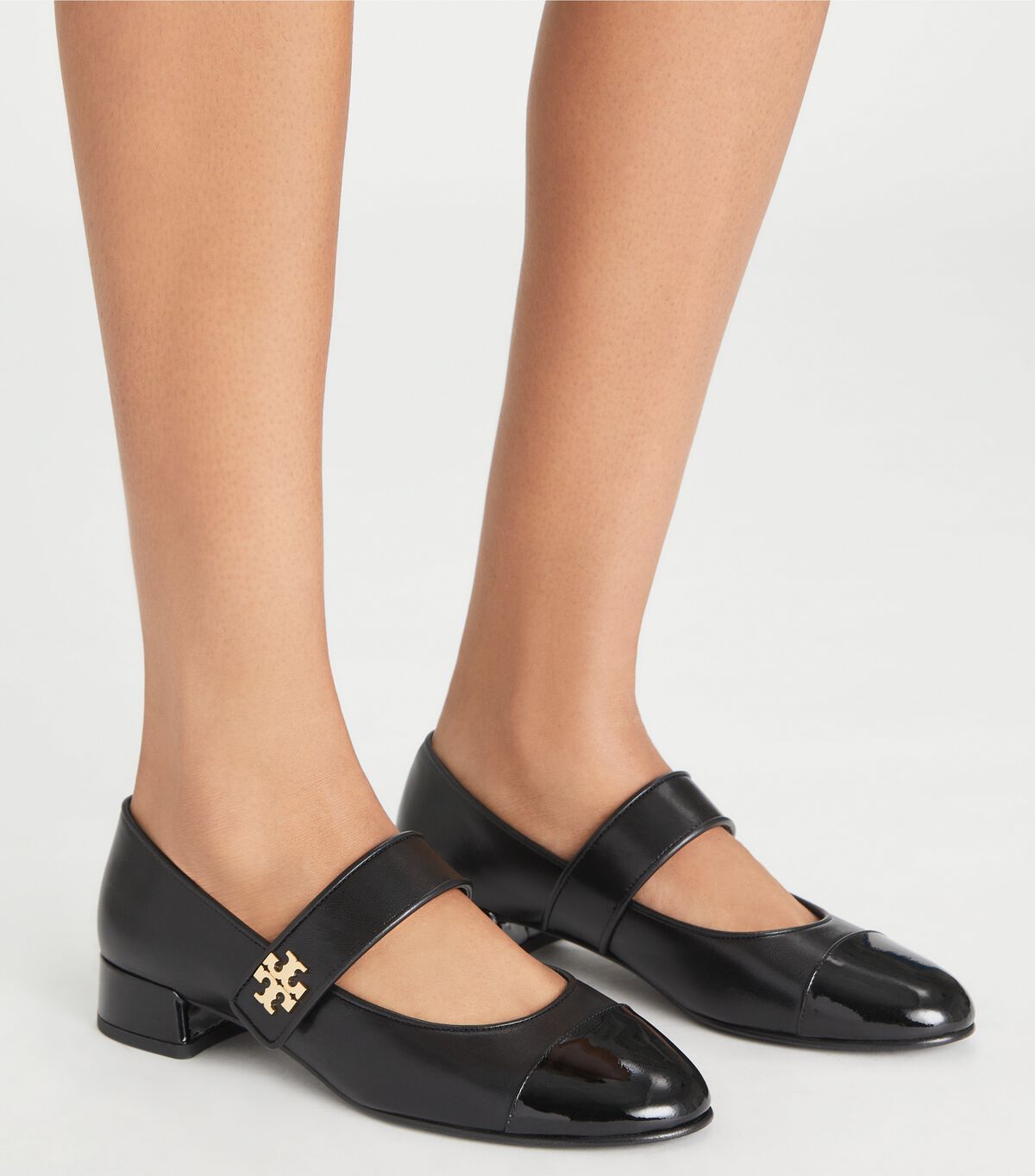 tory burch cap toe mary jane heeled ballet