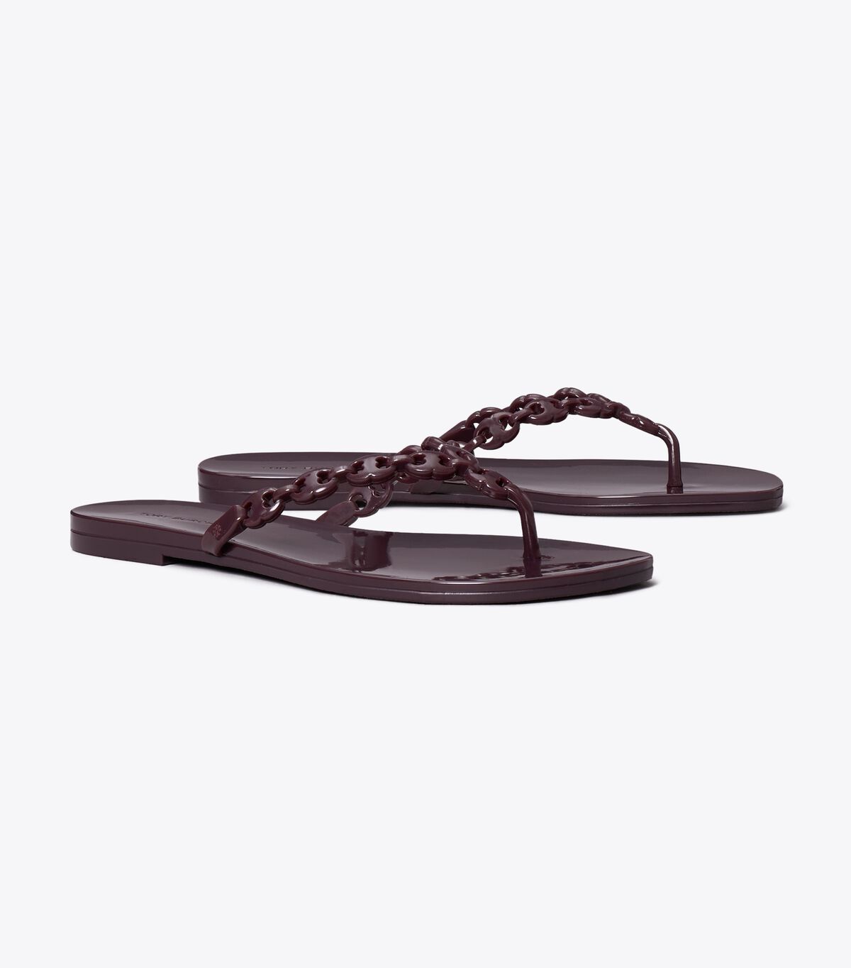 tory burch gemini link jelly flip flop