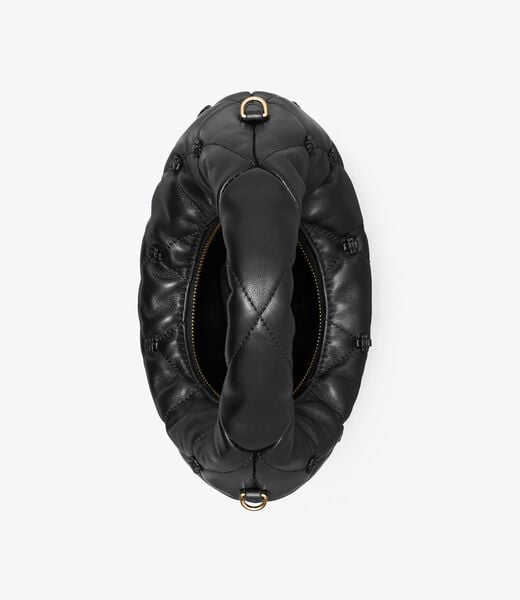 tory burch bunny knot crescent bag