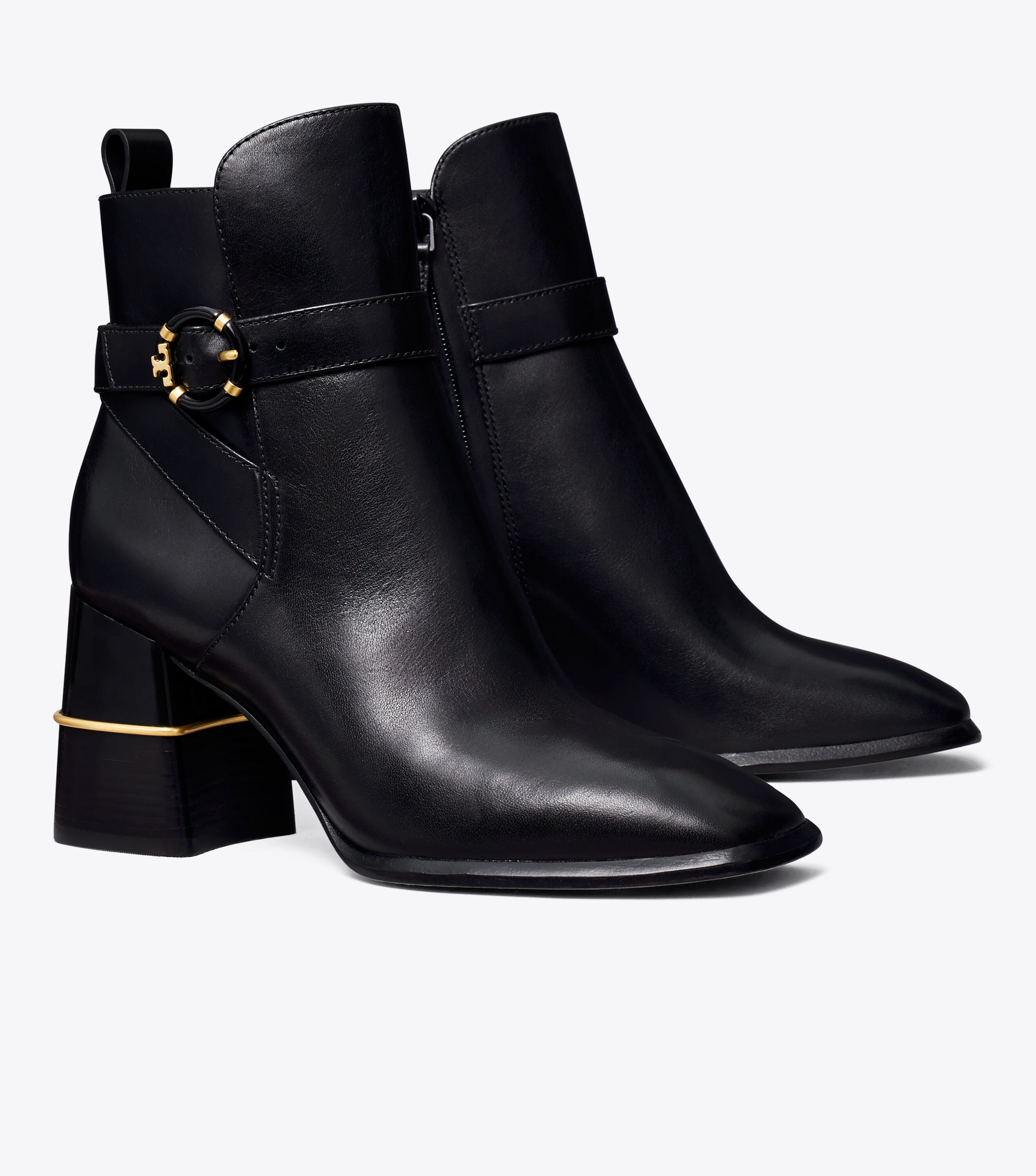 SALE★TORY BURCH Buckle Boots バックル ロゴ レザー アンクル Tory Burch Leather Cap-Toe Ankle Boots | Neiman Marcus