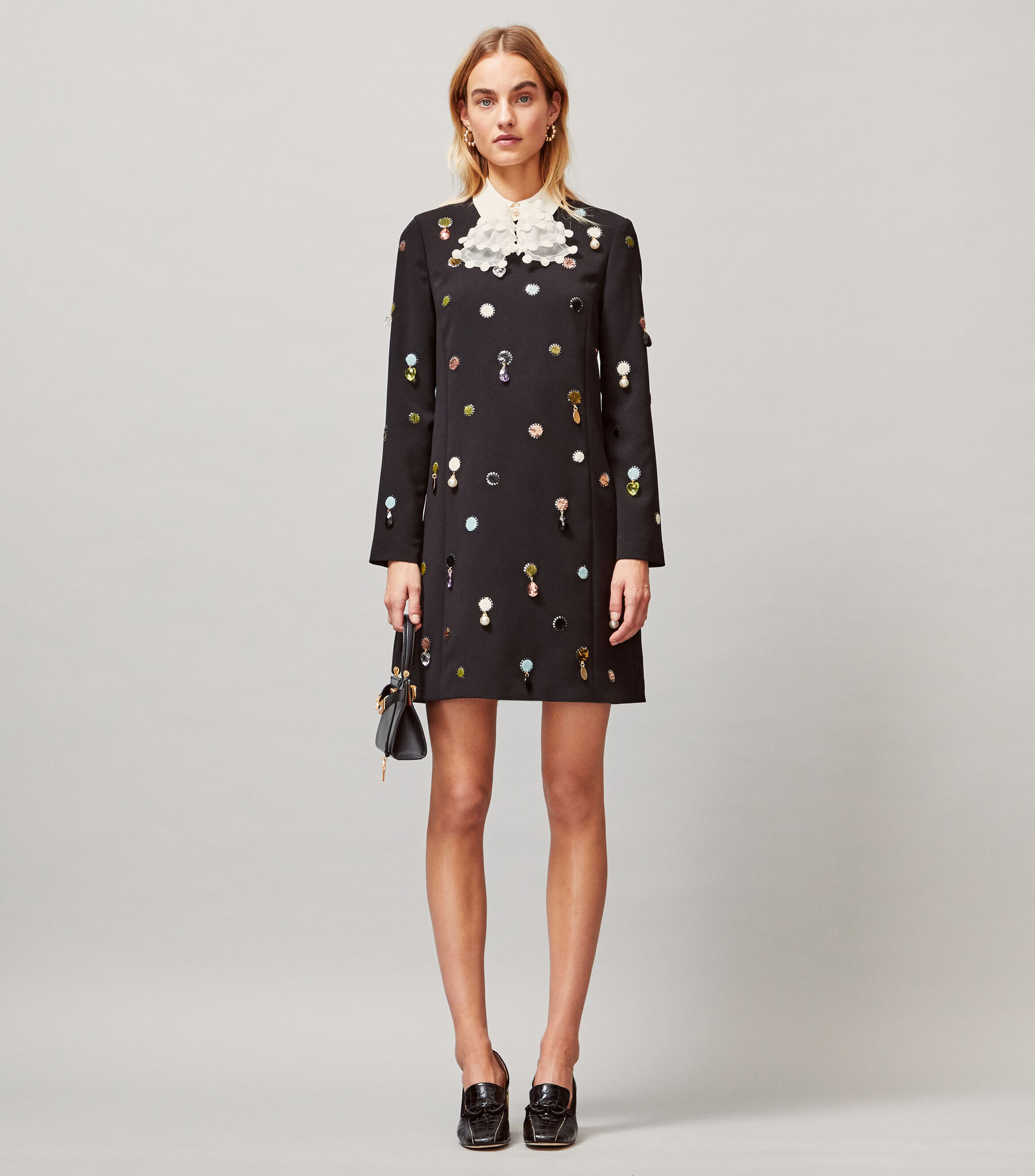 tory burch jewel embroidered shift dress Keyra Embroidery Dress main image 1
