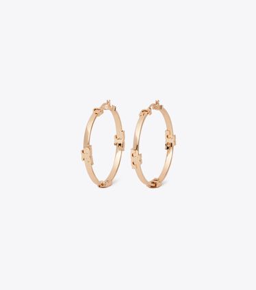 Serif-T Hoop Earring
