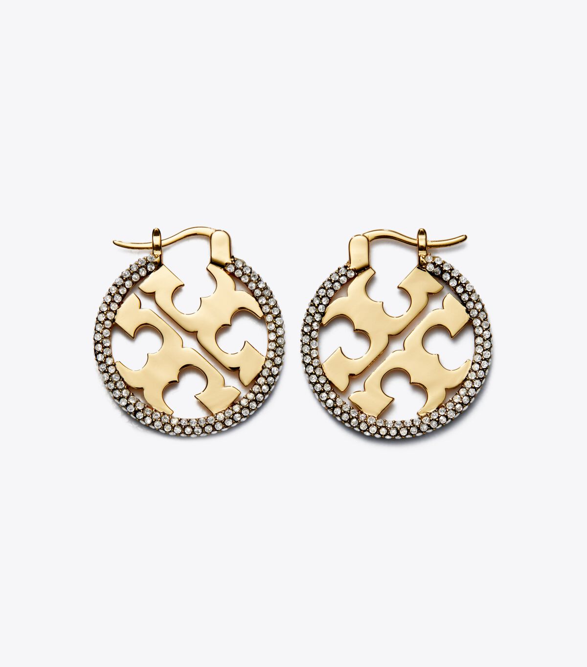 tory burch miller pav hoop earring