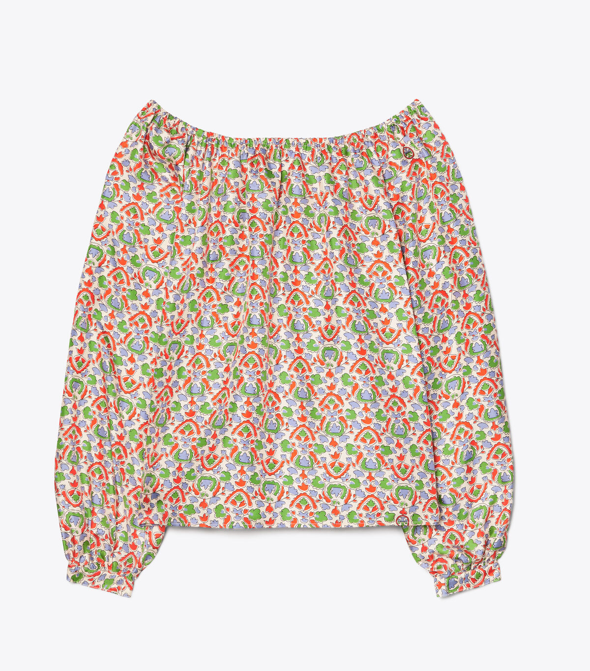 Printed Silk Twill Blouse