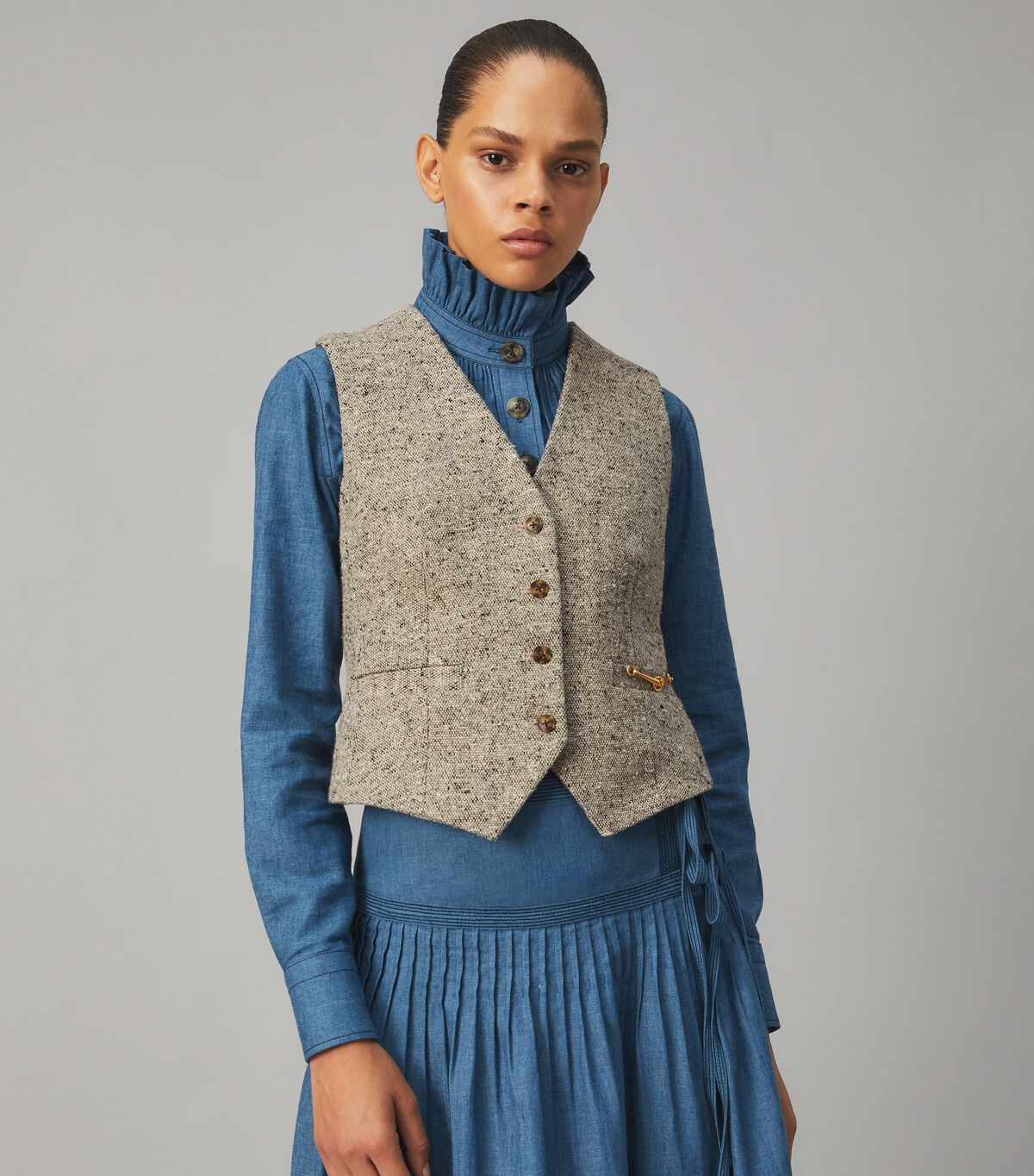 Linen Wool Vest