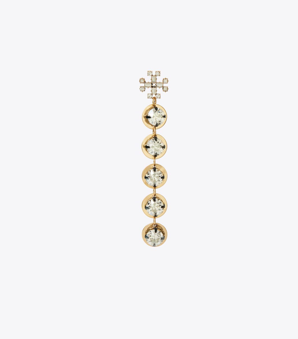 tory burch crystal linear earring