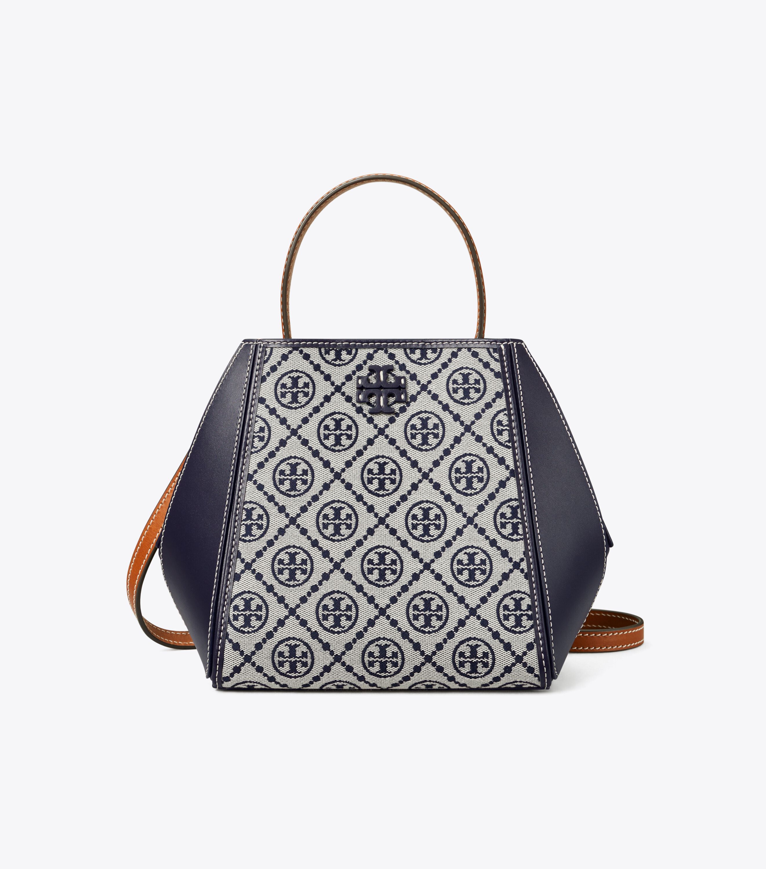 ★Tory Burch★Mcgraw T Monogram Small Bucket Bag Small T Monogram McGraw Bucket Bag, Tory Navy | Tory Burch KW