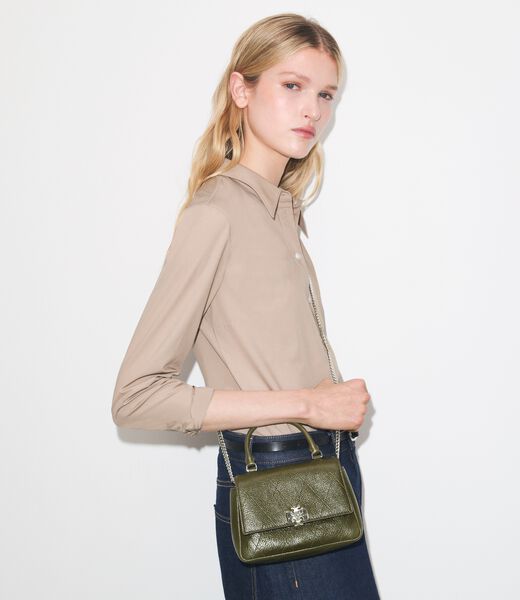 tory burch mini charlie quilted top handle crossbody
