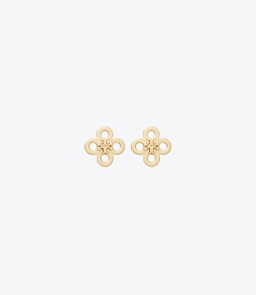 أقراط مرصعة بزهرة البرسيم tory burch أقراط مرصعة بزهرة البرسيم