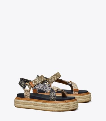 T Monogram Rope Sport Sandal