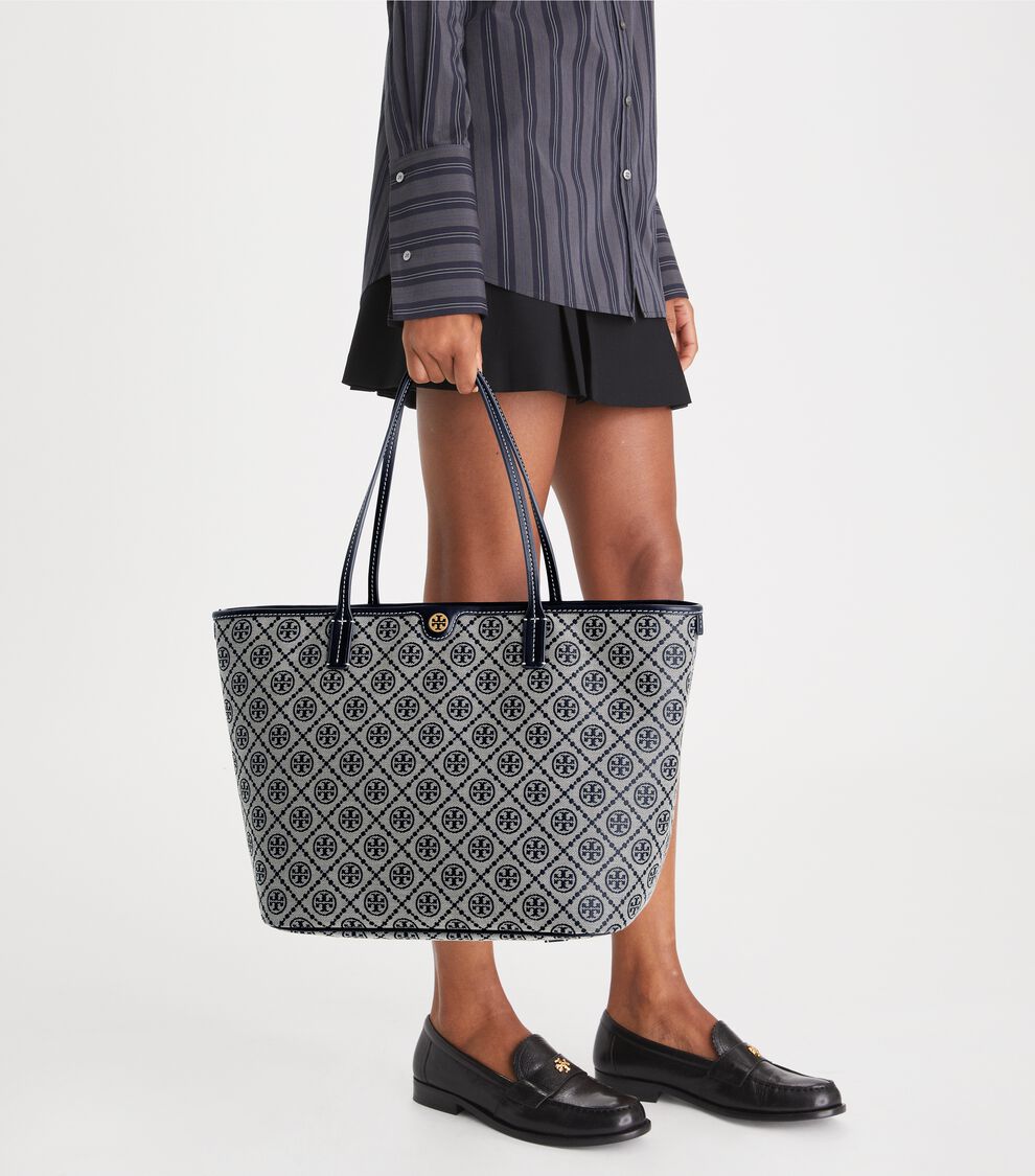T Monogram Zip Tote, Tory Navy Tory Burch KW