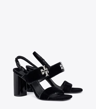 Eleanor Pavé Heel Sandal