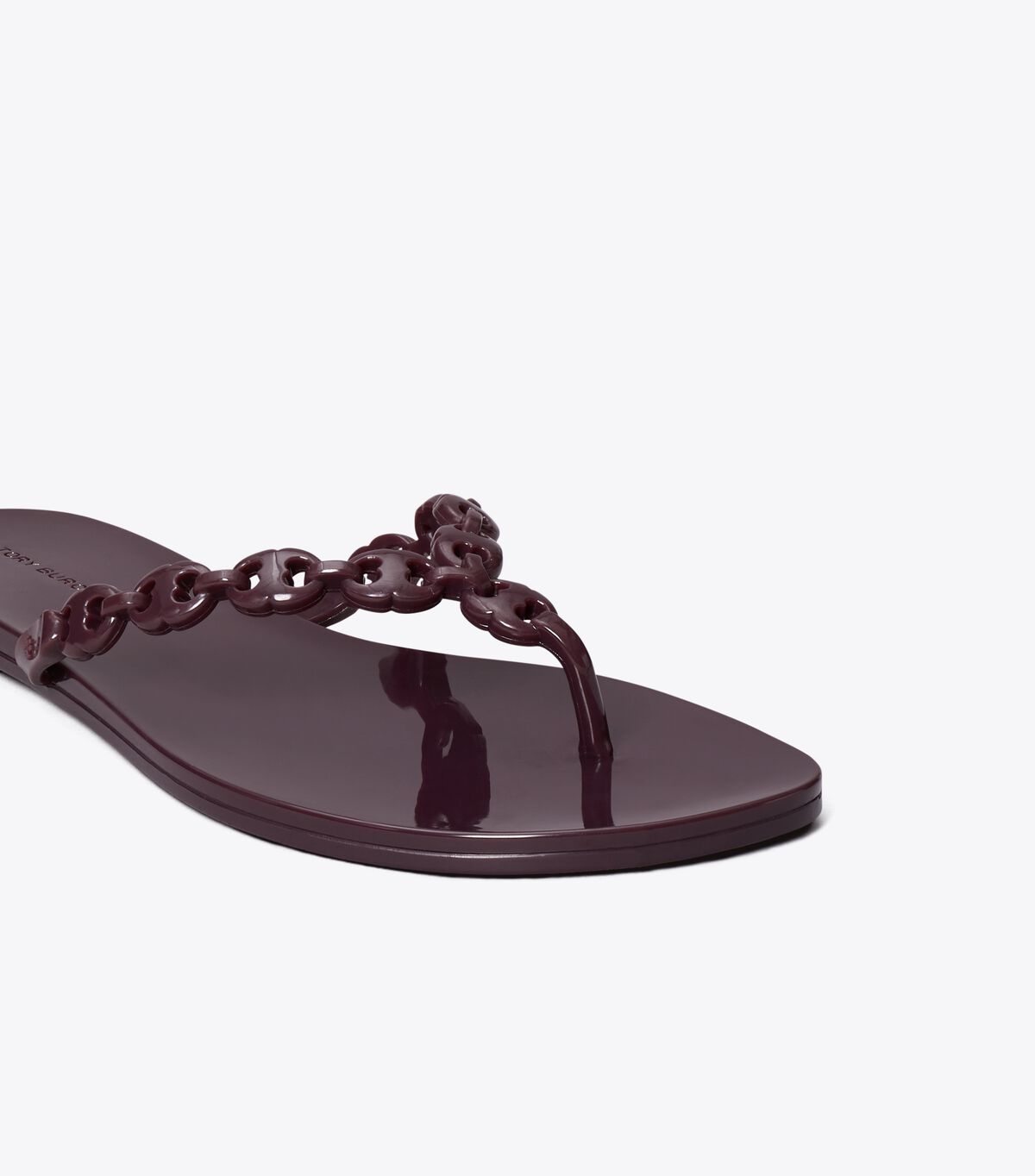 tory burch gemini link jelly flip flop