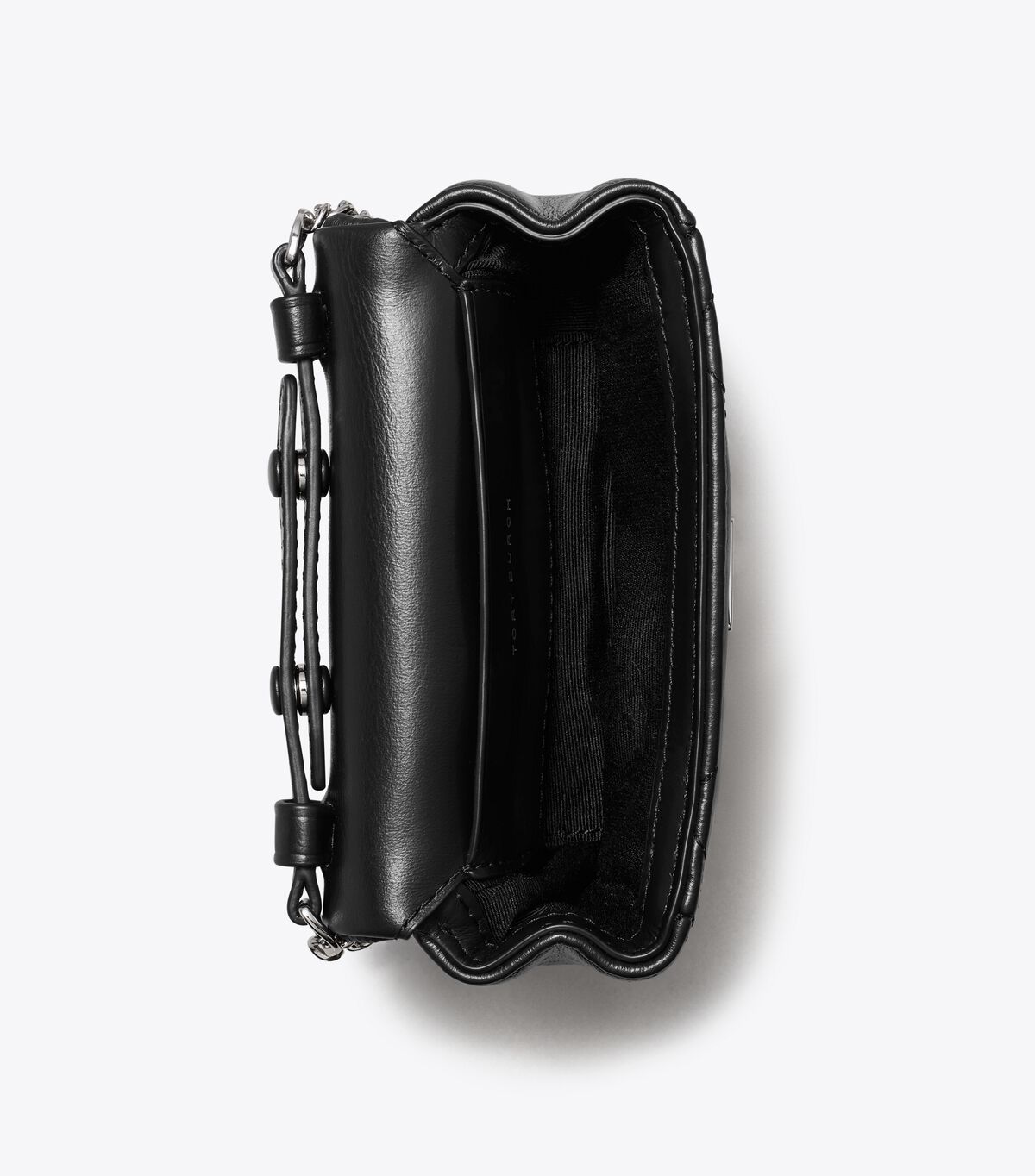 tory burch محفظة ميني كيرا سلسلة من قطع البرسيم الماسية