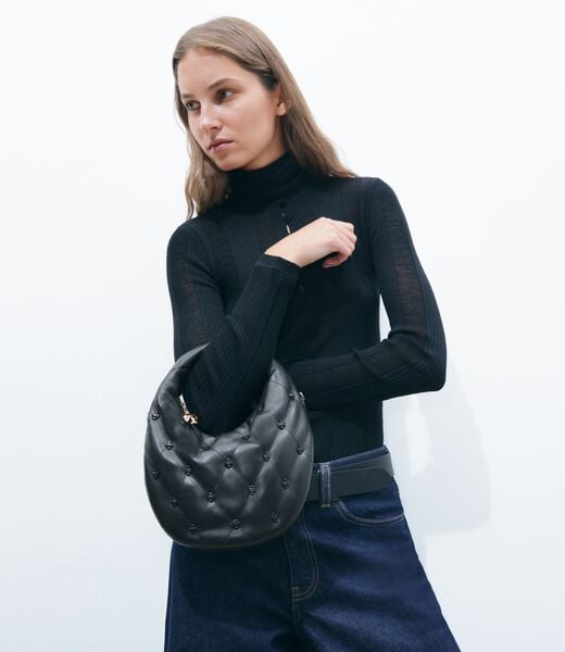 tory burch bunny knot crescent bag