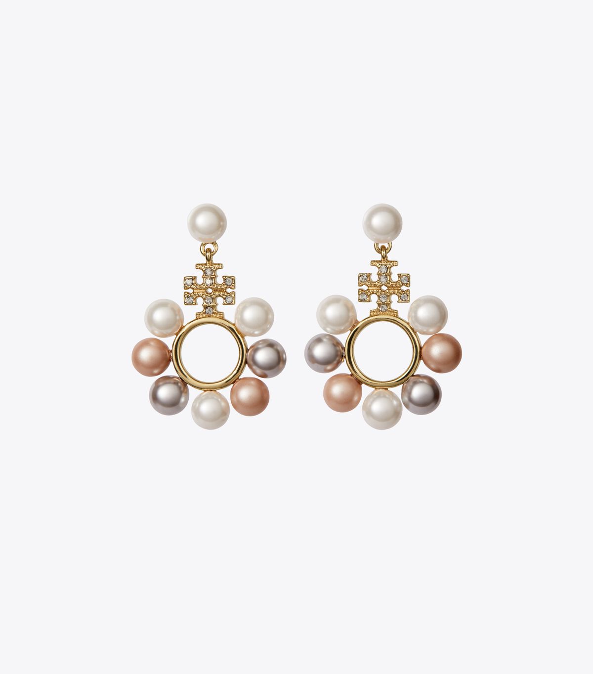 tory burch kira multi pearl earring