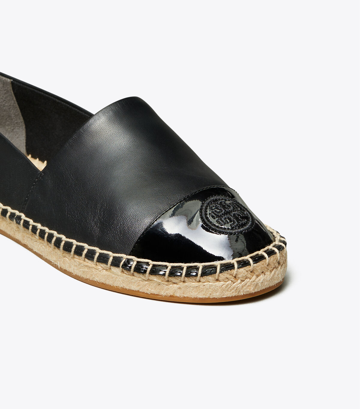 tory burch color block mixed leather espadrille