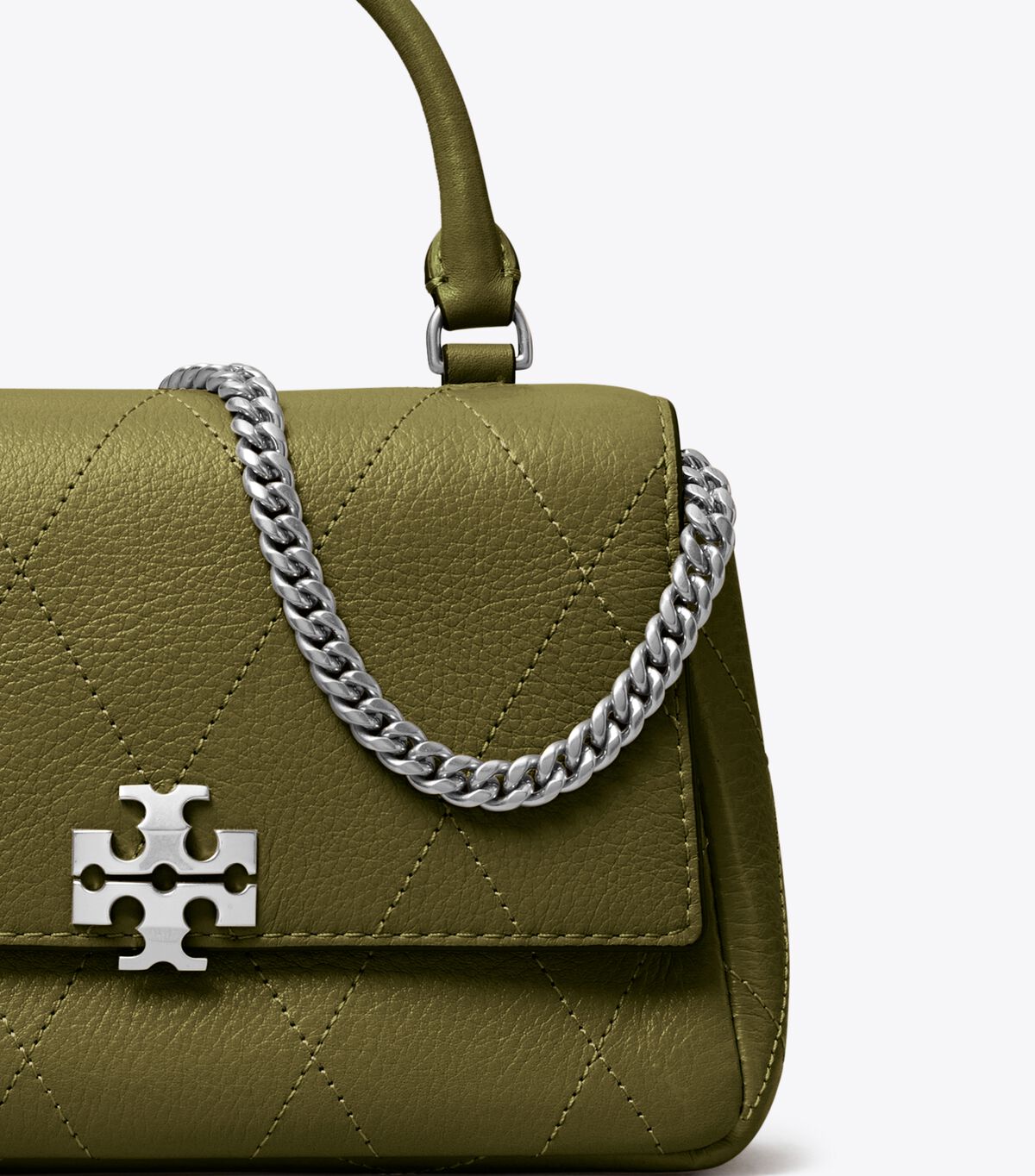 tory burch حقيبة كروسبودي تشارلي صغيرة مبطنة