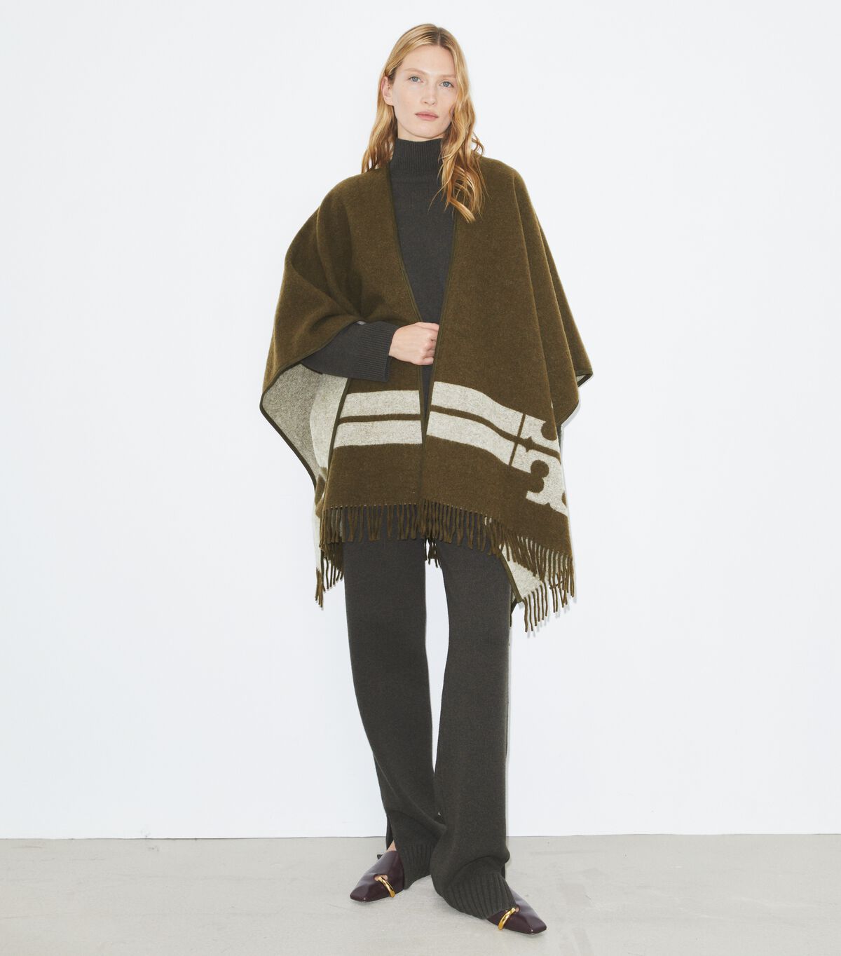 tory burch striped cape