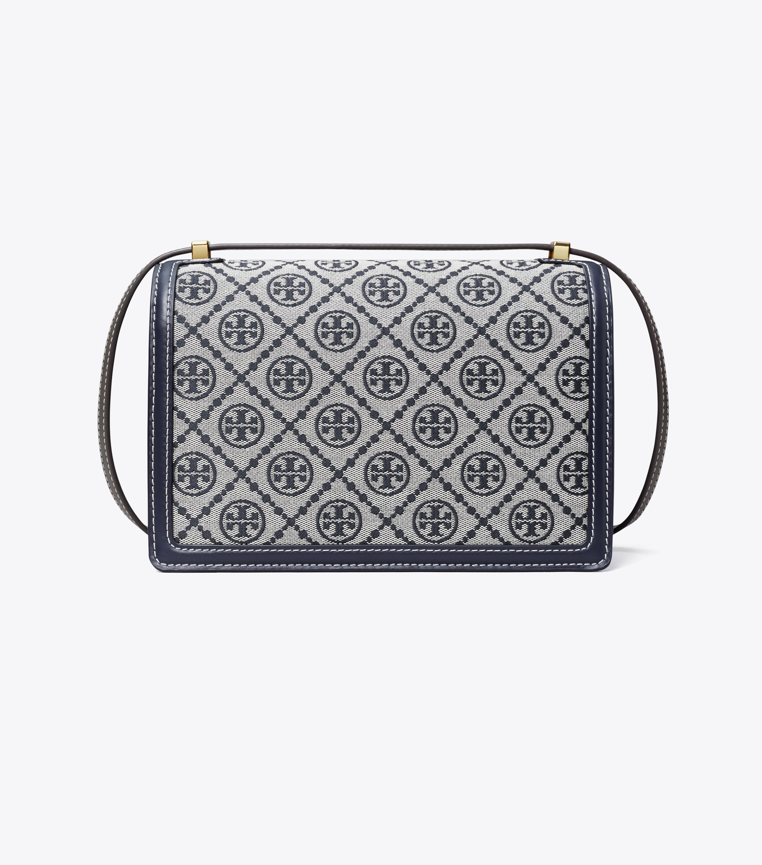 T Monogram Shoulder Bag, Tory Navy | Tory Burch KW