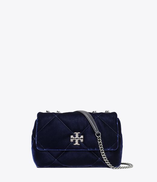 tory burch حقيبة كتف كيرا دايموند كوالت فيلفيت بافيه صغيرة