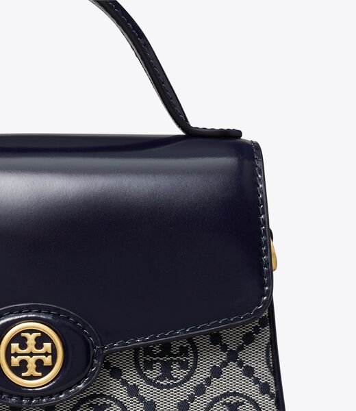 tory burch t monogram robinson small top handle bag