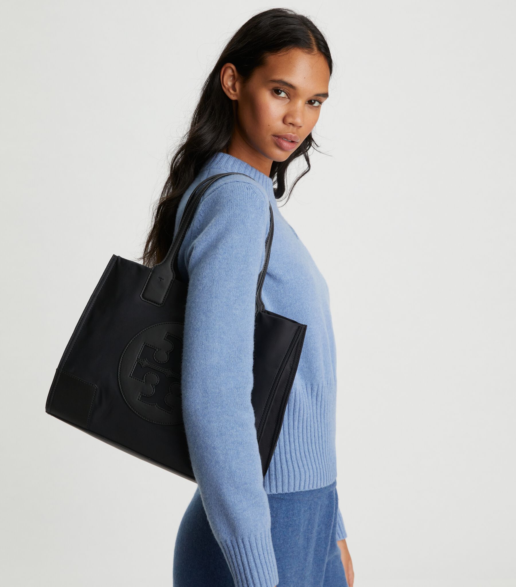 Small Ella Tote Bag, Tory Navy Tory Burch KW