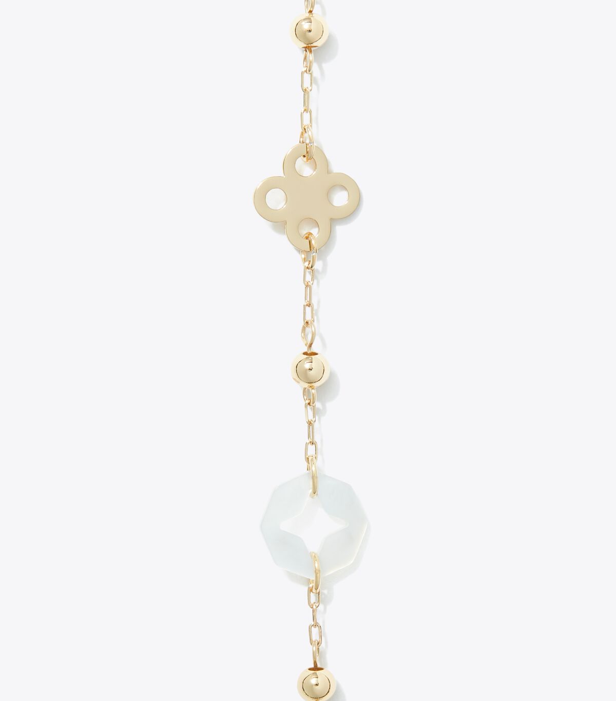 Long Forget Me Not Pavé Necklace tory burch long forget me not pav necklace