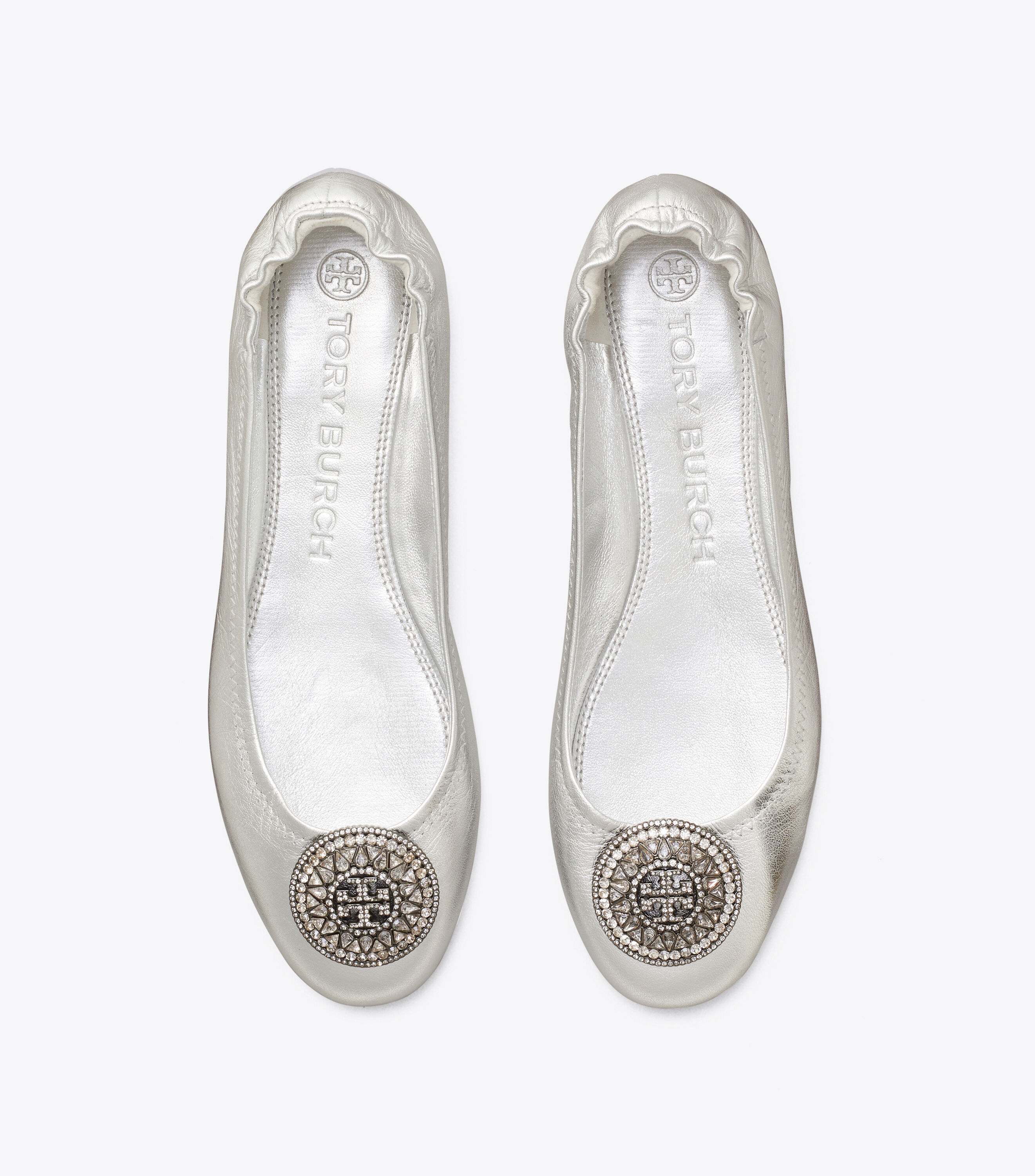 tory burch pewter flats