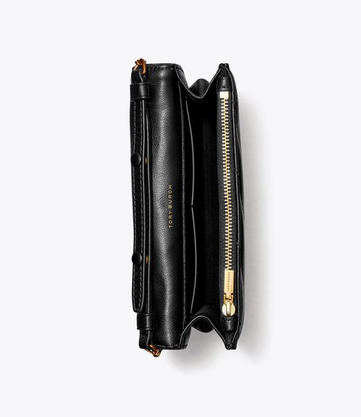 tory burch mini kira chevron top handle chain wallet