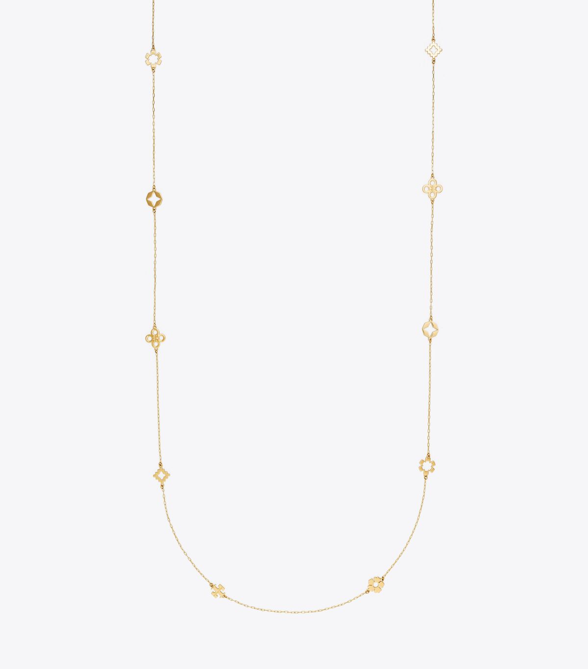 tory burch forget me not long necklace